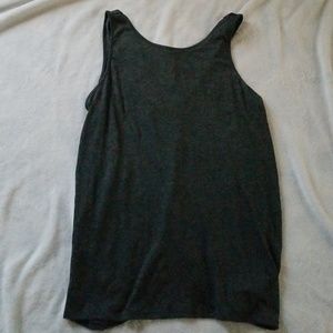Open back grey tank